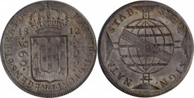 BRAZIL. 960 Reis, 1812-B. Bahia Mint. Joao as Prince Regent. PCGS MS-63 Gold Shield.
KM-307.1; Gomes-31.05. A pleasing crown with original surface an...