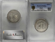BRAZIL. 400th Anniversary Trio (3 Pieces), 1900. All PCGS Gold Shield Certified.
1) 4000 Reis. PCGS Genuine--Cleaned, AU Details. KM-502.1; LDMB-680....