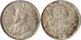 BRITISH WEST AFRICA. 2 Shillings, 1913. PCGS MS-63 Gold Shield.
KM-13. Medium toning, a few marks but still fresh and original.
Estimate: $200.00- $...