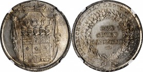 GERMANY. Lippe-Detmold. Gulden, 1793. Friedrich Wilhelm Leopold. NGC MS-64.
KM-219. An attractive, crisply-struck one year SCARCE issue with beautifu...