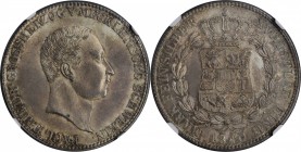 GERMANY. Mecklenburg-Schwerin. 2/3 Taler, 1840. Schwerin Mint. Paul Friedrich. NGC MS-64.
KM-288. A rather impressive Near Gem, this intensely toned ...