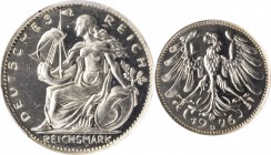 GERMANY. Weimar Republic. Silver 3 Reichsmark Pattern, 1926-D. Munich Mint. PCGS SPECIMEN-65 Gold Shield.
KMX-58; Kienast-356; Schaaf-320-A/G-7. By K...