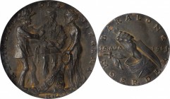 GERMANY. Cast Iron Medal, 1915. NGC MS-62.
Kienast-162. By K. Goetz. Depiction of the Baralong Murder. Well detailed design with muted luster and dar...