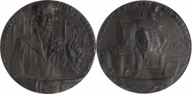 GERMANY. Cast Iron Medal, 1916. NGC MS-63.
Kienast-177. By K. Goetz, diameter: 56 mm. A depiction of the protestations by America (personified by Pre...