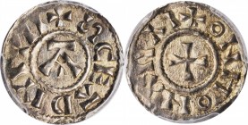 GREAT BRITAIN. Anglo-Viking. Penny, ND (ca. 895-918). Mint in East Anglia (Ipswich?); Onnonea, moneyer. St. Edmund memorial coinage. PCGS AU-58 Gold S...