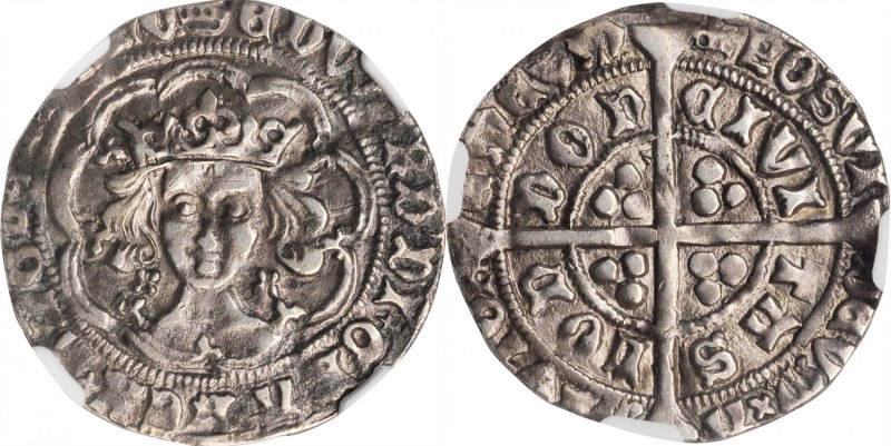 GREAT BRITAIN. Groat (4 Pence), ND (1464-65). London Mint; im: Crown. Edward IV....