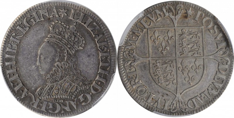 GREAT BRITAIN. Shilling, ND (1560-66). London Mint. Elizabeth I. PCGS EF-40 Gold...