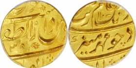 INDIA. Mughal Empire. Mohur, AH 1107 Year 39 (1695). Bijapur Mint. Muhyi al-Din Muhammad Aurangzeb Alamgir. PCGS Genuine--Damage, Unc Details Gold Shi...