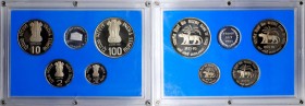 INDIA. Modern Proof Sets and Singles, 1978-85. Bombay Mint. Average Grade: CHOICE PROOF.
Four proof sets and two proof singles, as follows: 1) 1978 P...