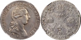 ITALY. Milan. Crocione (Kronen Taler), 1787-M. Joseph II. NGC AU-55.
KM-220; Dav-1388. Nicely struck with light gray toning throughout and no distrac...