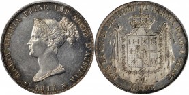 ITALY. Parma. 5 Lire, 1815. Maria Luigia. PCGS Genuine--Cleaned, Unc Details Gold Shield.
KM-C-30. Beautifully detailed with white centers and russet...