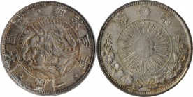 JAPAN. Yen, Year 3 (1870). Mutsuhito (Meiji). PCGS MS-63 Gold Shield.
KM-Y-5.1; Dav-273; JNDA-01-9. Type 1. An exceptionally choice example, this bri...
