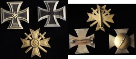 GERMANY. Trio of Third Reich Military Badges (3 Pieces), 1933-45. Average Grade: NEAR MINT.
Two are Knight's Cross versions of the 1939 issue of the ...