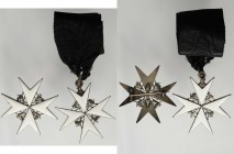 GREAT BRITAIN. The Order of St. John Knight of Grace Neck Badge and Star. NEAR MINT.
The Star 57 mm, uniface with A.P. hallmark on the otherwise blan...