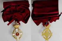 GREECE. Royal Order of George I Grand Cross Sash Badge, Instituted 1915. NEAR MINT.
48 x 83 mm (excluding loop). A variety of Barac-107. Complete ena...