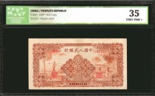 CHINA--PEOPLE'S REPUBLIC. People's Bank of China. 500 Yuan, 1949. P-842. ICG Very Fine 35.
A pleasing mid-grade example of this 500 Yuan note.
Estim...
