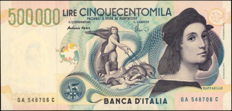 ITALY. Banca D'Italia. 500,000 Lire, 1997. P-118a. Choice About Uncirculated.
E...