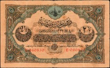 TURKEY. Dette Publique Ottomane. 2 1/2 Livres, 1913. P-100. Fine.
Large size and higher denomination of the Ottomane series Law of 4 February AH1332 ...