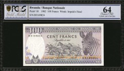 MIXED LOTS. Rwanda, Uruguay & Mauritius. Mixed Banks. 50 Rupees, 100 Pesos & 100 Francs, 1935-82. P-18, 31a & 33c. PCGS GSG Fine 12 Details to Choice ...