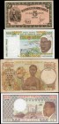 MIXED LOTS. Mixed Banks. Mixed Denominations, Mixed Dates. P-Various. Fine to Uncirculated.
4 pieces in lot. Included are West African States P-110A ...