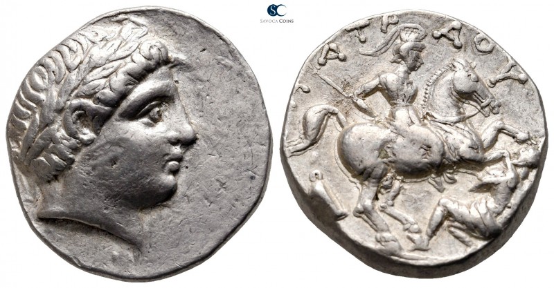Kings of Paeonia. Uncertain Paeonian mint. Patraos circa 335-315 BC. 
Tetradrac...