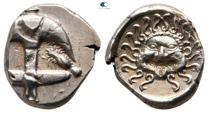 Thrace. Apollonia Pontica circa 480-450 BC. 
Drachm AR

16 mm., 3,44 g.

Up...
