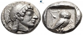 Attica. Athens circa 490-482 BC. Tetradrachm AR