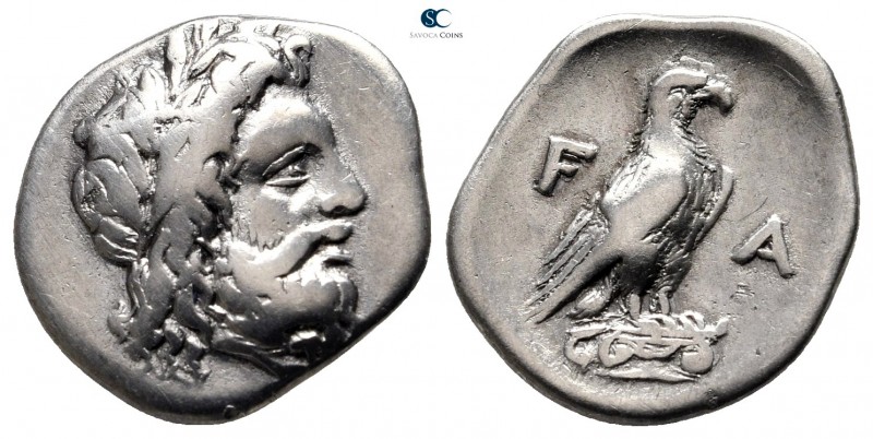 Elis. Olympia. Hera mint 352-348 BC. 107th-108th Olympiad
Hemidrachm AR

17 m...