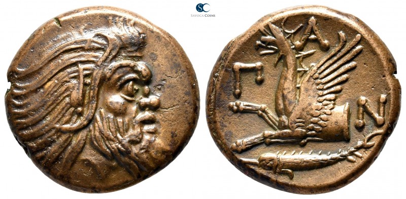 Cimmerian Bosporos. Pantikapaion circa 310-304 BC. 
Bronze Æ

23 mm., 7,27 g....