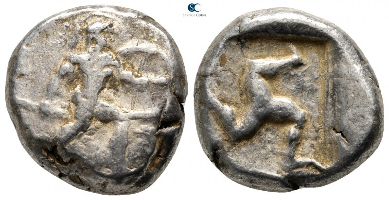 Pamphylia. Aspendos circa 465-430 BC. 
Stater AR

21 mm., 10,88 g.

Warrior...