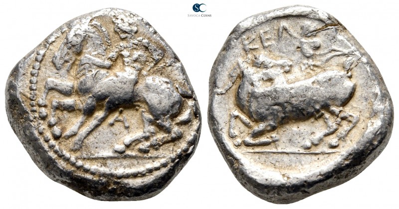Cilicia. Kelenderis circa 430-420 BC. 
Stater AR

21 mm., 10,77 g.

Youthfu...