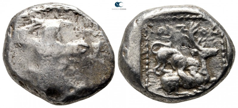 Cyprus. Kition. Azbaal circa 449-425 BC. 
Stater AR

24 mm., 11,02 g.

Hera...