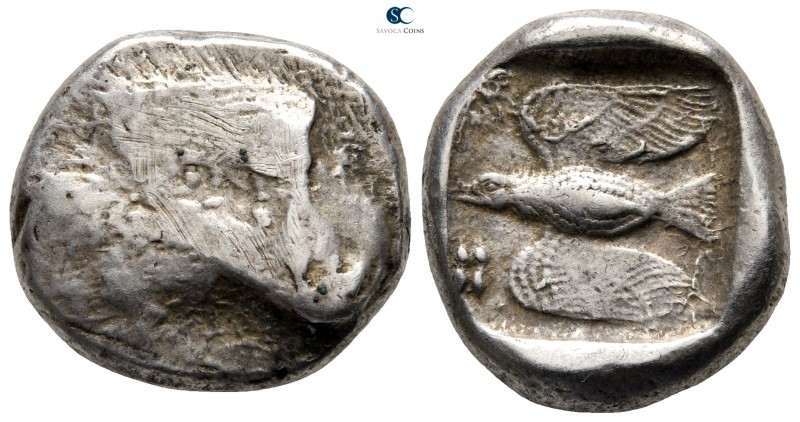 Cyprus. Paphos. Onasioikos. King of Paphos circa 450-400 BC. 
Stater AR

22 m...