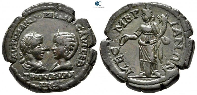Moesia Inferior. Mesembria. Gordian III with Tranquillina AD 238-244. 
Bronze Æ...