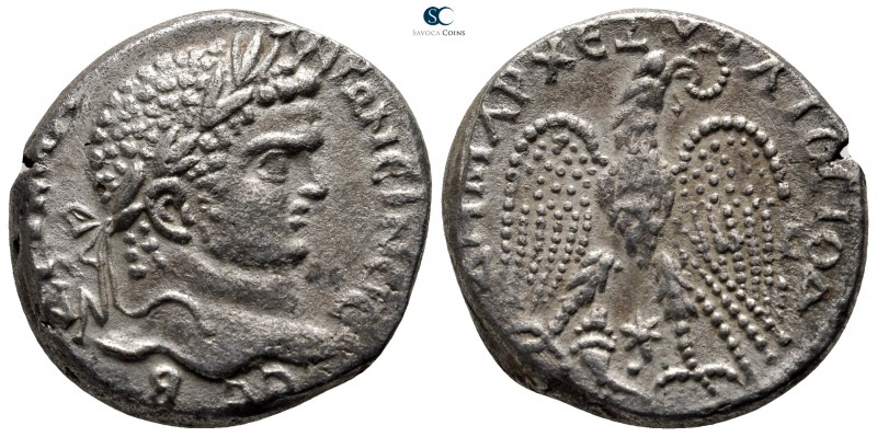 Seleucis and Pieria. Antioch. Caracalla AD 198-217. Struck circa AD 215-217
Bil...