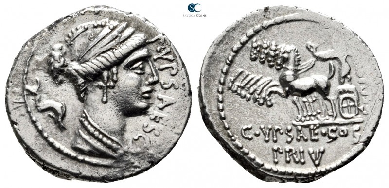P. Plautius Hypsaeus 60 BC. Rome
Denarius AR

18 mm., 4,06 g.

Draped bust ...