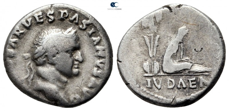 Vespasian AD 69-79. Judaea Capta" commemorative. Struck circa 21 December AD 69-...