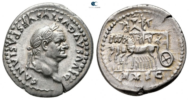 Divus Vespasianus Died AD 79. Struck under Titus, AD 80-81. Rome
Denarius AR
...