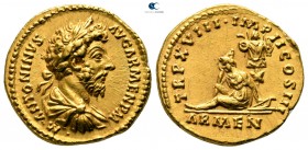 Marcus Aurelius AD 161-180. Struck AD 164. Rome. Aureus AV
