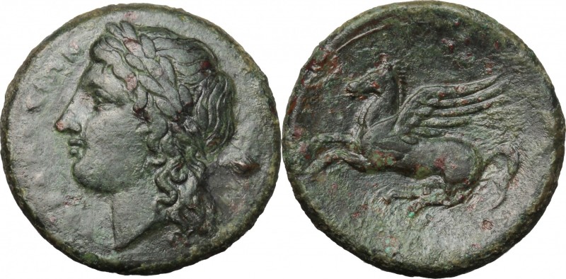 Sicily. Syracuse. Timoleon and the Third Democracy (344-317 BC). AE 19mm, 336-31...