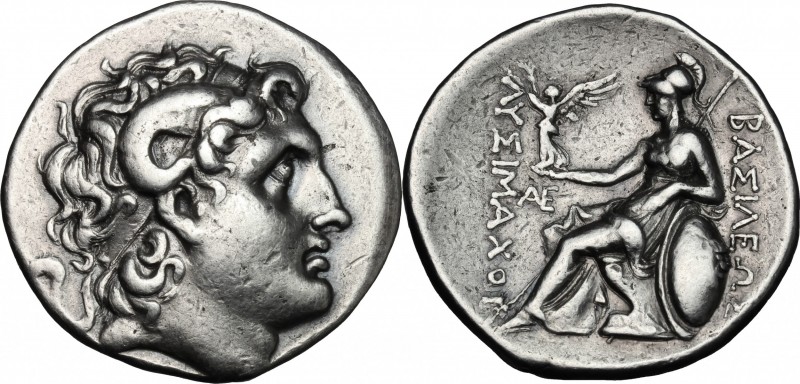 Continental Greece. Thrace. Lysimachos (305-281 BC.). Tetradrachm, Byzantion min...