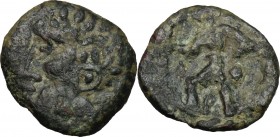 Continental Greece. Illyria. King Ballaios (190-168 BC). AE 16mm. D/ Bare head of Ballaios left. R/ Artemis running left, wearing short chiton, holdin...
