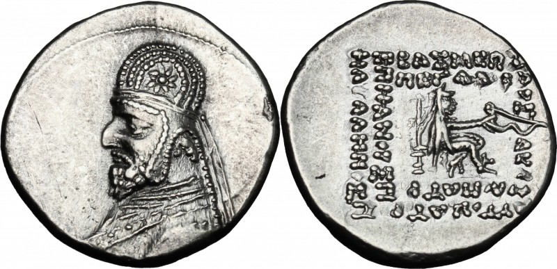 Greek Asia. Kings of Parthia. Mithradates III (c. 87-79 BC). AR Drachm, Ekbatana...