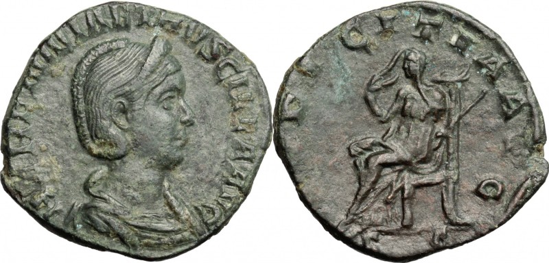 Herennia Etruscilla, wife of Trajan Decius (249-251). AE Sestertius, 249-251. D/...