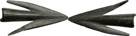 Bronze arrow-head.
 Bronze Age, 9th-7th century BC.
 28 mm.