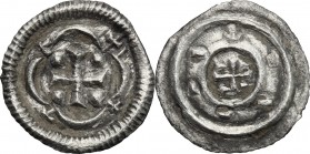 Hungary. Stephan II (1116-1131). AR Denar. Huszár 84. AR. g. 0.31 mm. 10.00 Toned. About EF.