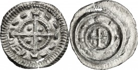 Hungary. Bela II (1131-1141). AR Denar. Unger 53. Huszár 102. AR. g. 0.20 mm. 12.00 About EF.