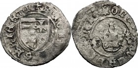 Hungary. Wladislaw I (1440-1444). AR Denarius. CNH II. 146. AR. g. 0.65 mm. 17.00 Toned. Minor weakness, otherwise about VF.