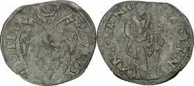 Italy. Fano. Paolo III (1534-1549), Alessandro Farnese. AE Quattrino. CNI 1. M 130. AE. g. 0.50 mm. 18.00 VF.