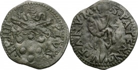 Italy. Fano. Pio IV (1559-1565). Quattrino. BI. g. 0.53 mm. 17.00 Good VF.